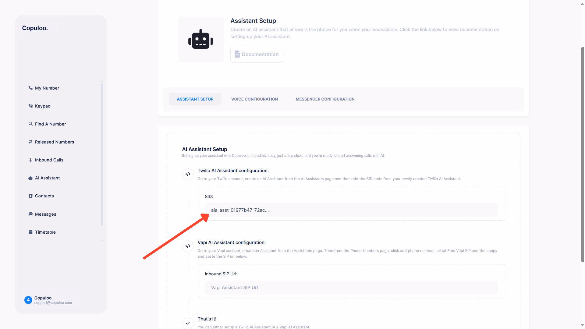 Copuloo activate plugin