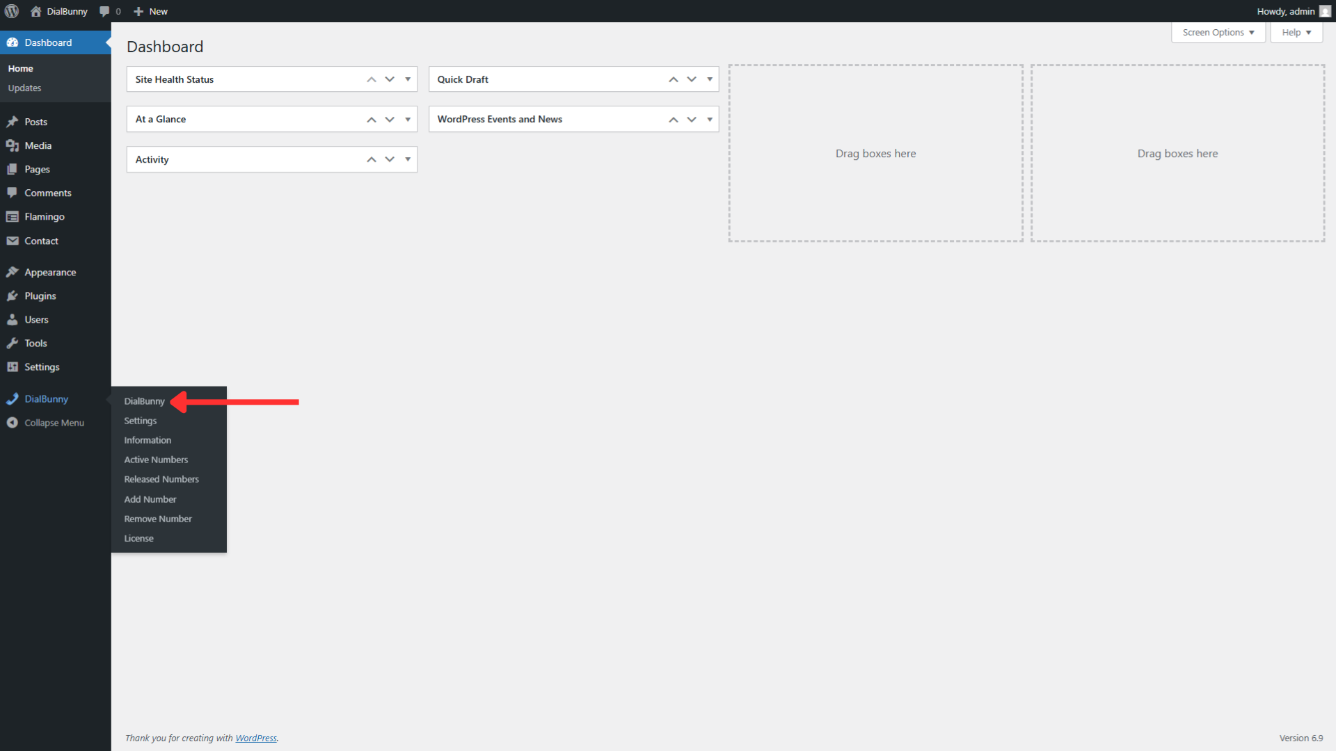 WordPress plugin page
