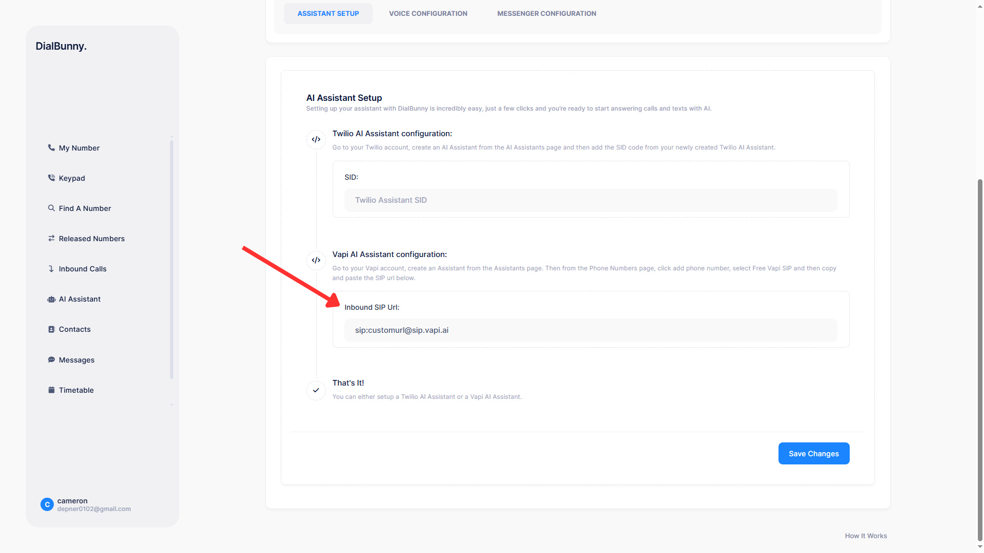 Dialbunny install plugin