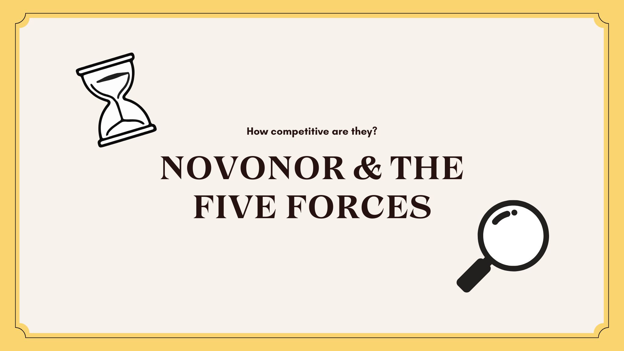 Novonor and Michael Porters Five Forces